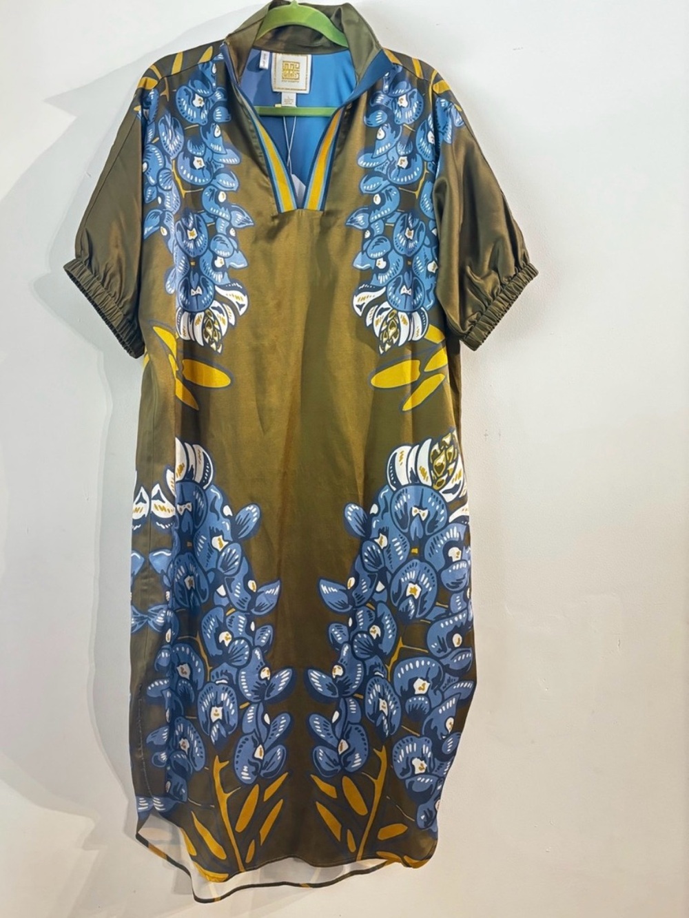 Emily McCarthy- Poppy Caftan- Blue Bonnett Size S
